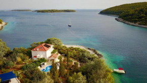 Waterfront villa with pool